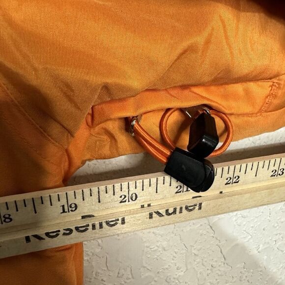 Snozu Performance Women's Size Large Jacket Orange Fleece Lined Hooded Coat EUC - Picture 10 of 12